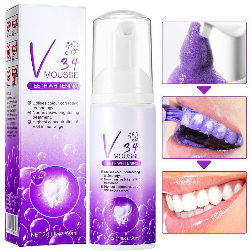 Teeth Mousse Teeth Brightening Foam Toothpaste Teeth Stain Removal For Sensitive Teeth Mousse Foam Improve Dental Health