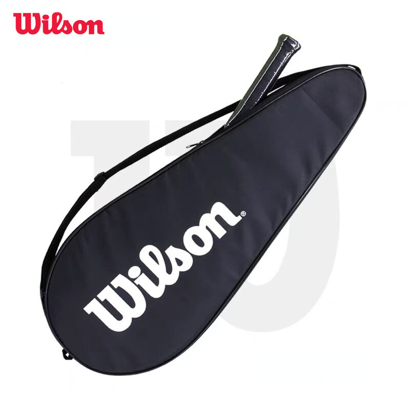 Tas raket tenis WILSON tas raket tenis penutup bahu tunggal tas olahraga harian ringan tas tenis portabel tas raket Lapangan