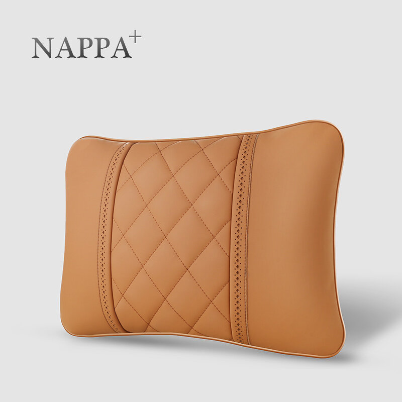 NAPPA-almohada de cuero para soporte del cuello del asiento del coche, cojín Universal para la cabeza Lumbar Interior del coche, adecuado para mercedes-benz Maybach Clase S