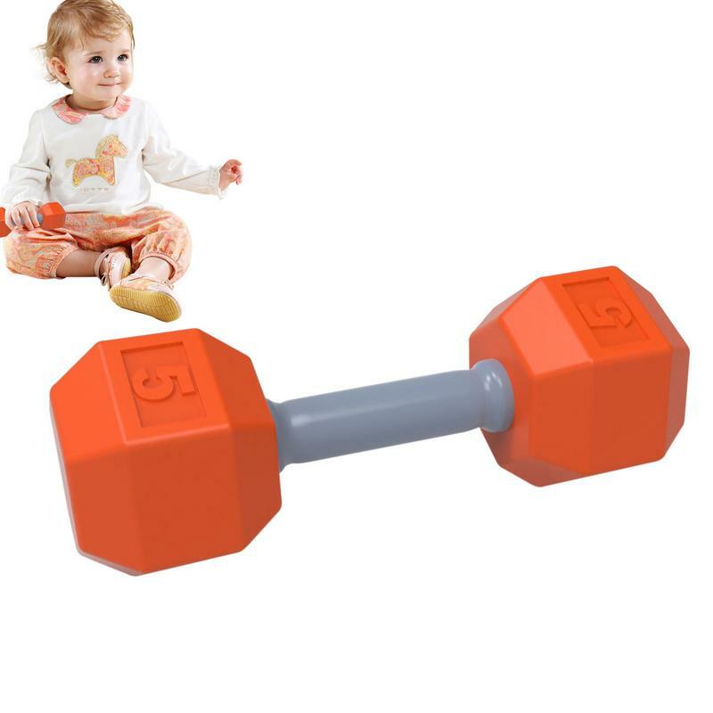 Bambino peso bilanciere Mini sonaglio bilanciere giocattolo con manubri sensoriali per bambino facile da tenere sonaglio sensoriale giocattolo sonaglio creativo