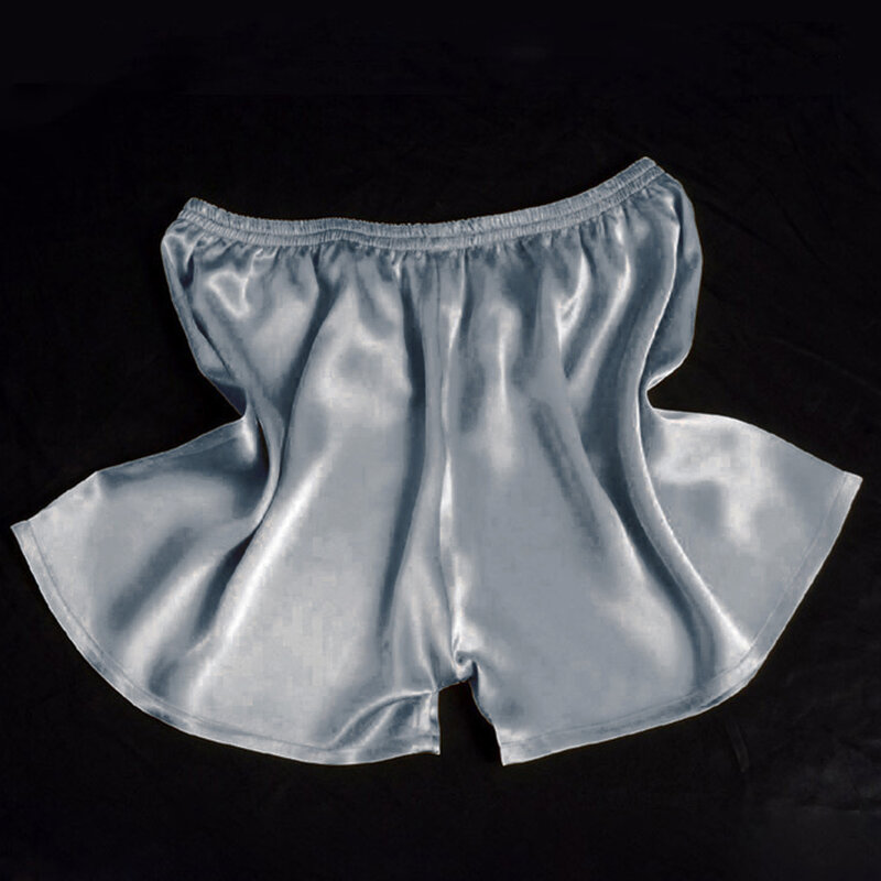 Мужские шелковые атласные летние мягкие дышащие штаны для сна Домашняя одежда Короткие штаны Пижама