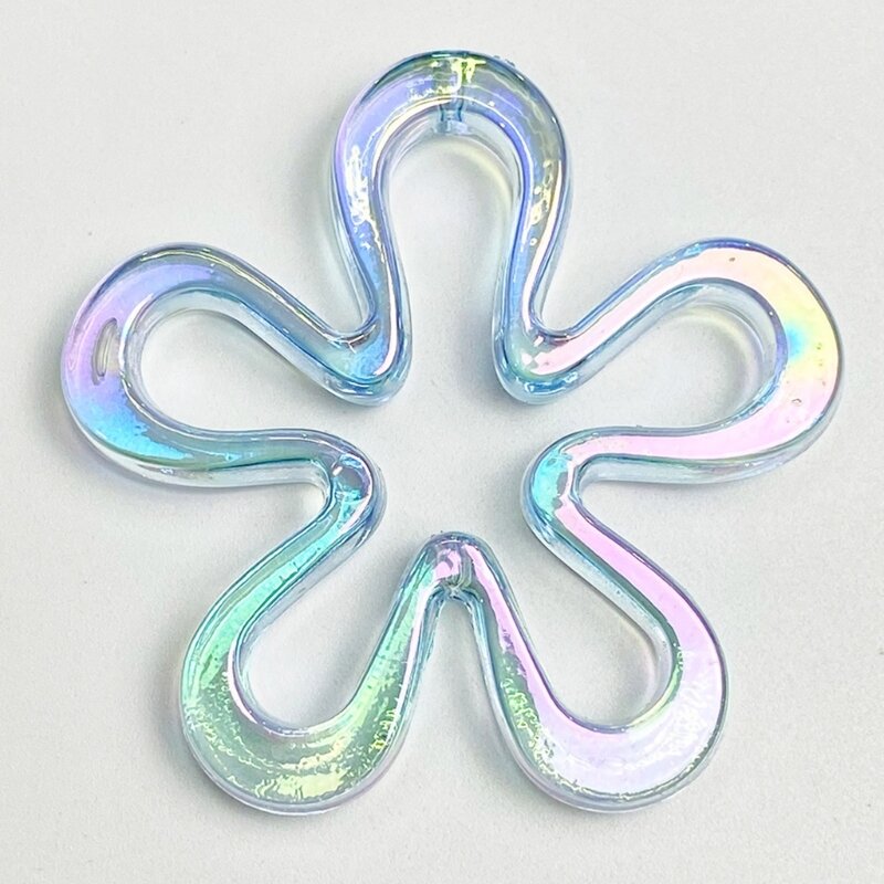 652F Acrylic DIY Necklace Supplies Flower Pendants Flower Jewelry Making Accessories