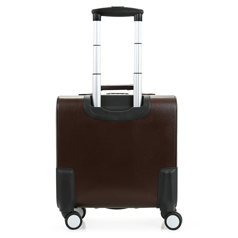 Чемодан для ручной клади на колесах, маленький Тяговый ящик, универсальный Дорожный чемодан для деловых поездок, комбинированная коробка 16 дюймов