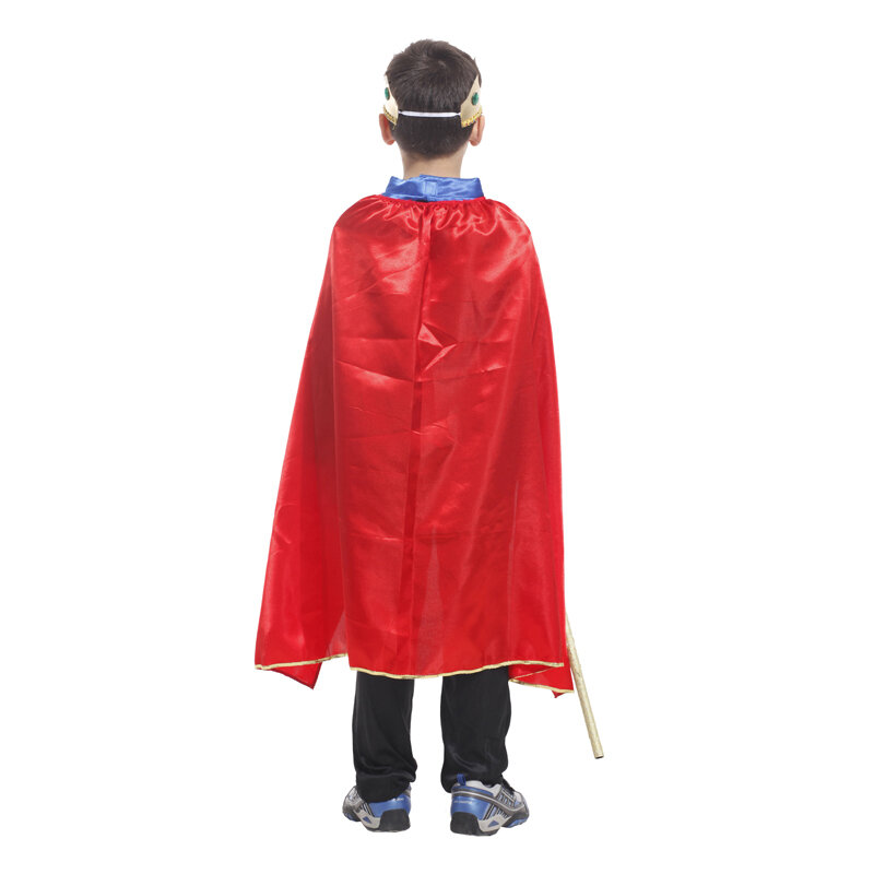 Pakaian Pangeran anak-anak Roleplay, kostum Cosplay pangeran kecil, hadiah kejutan anak laki-laki kecil untuk pesta karnaval, tanpa tongkat