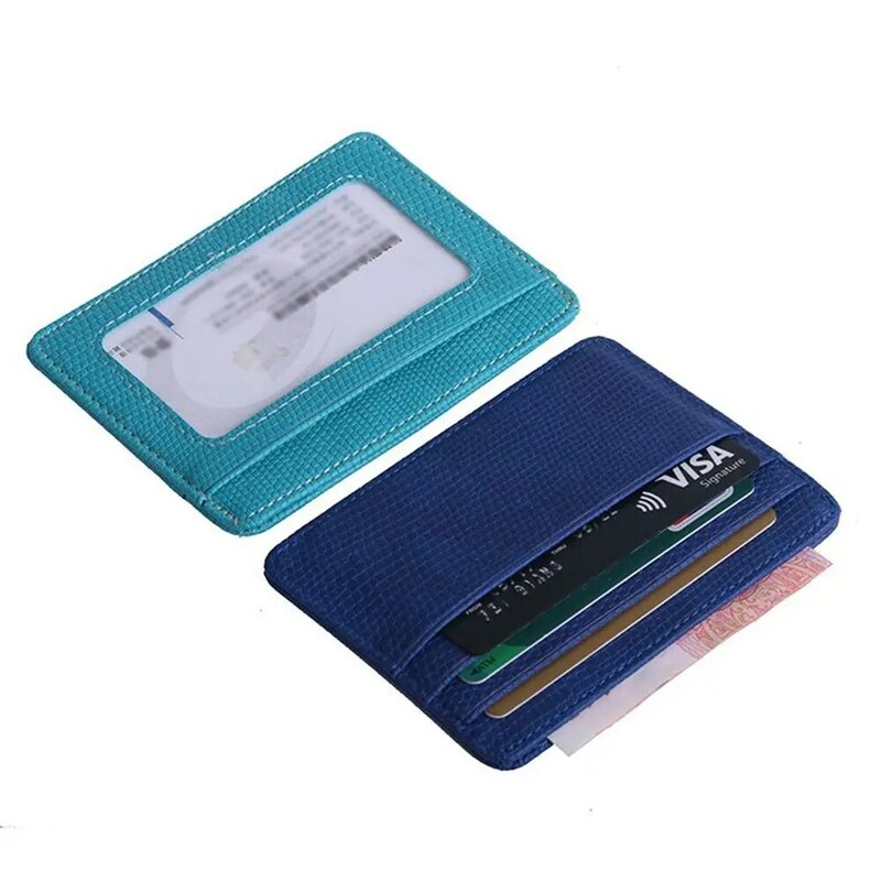 Unisex Business Style Kreditkarten inhaber Mini Reise Eidechse Textur ID-Karte Fall