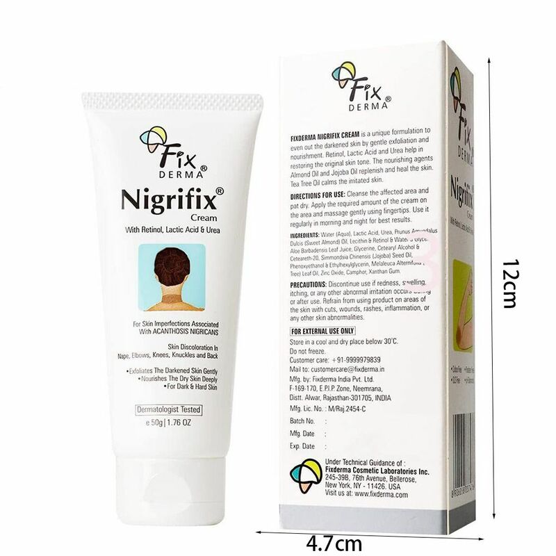 Trattamento acantosi Nigricans Therapy Cream crema correttore di macchie scure Nigricans Therapy Cream Fixderma Nigrifix Cream
