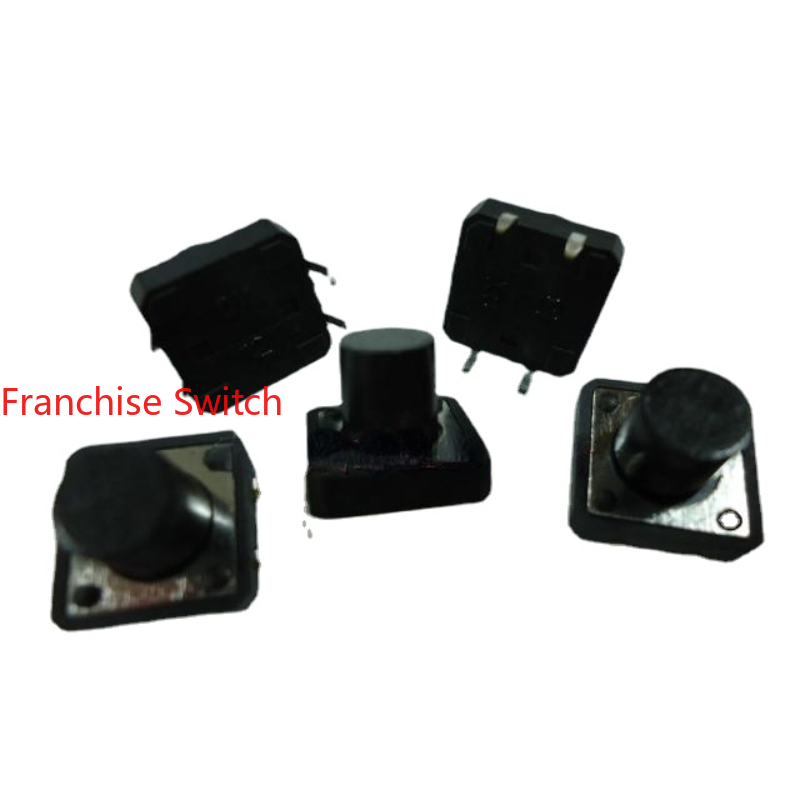 10PCS TouchThe Key Switch 12x12x9.5, And  Four Feet Are Directly Inserted Into  Touch  Imported Shrapnel From Stock.