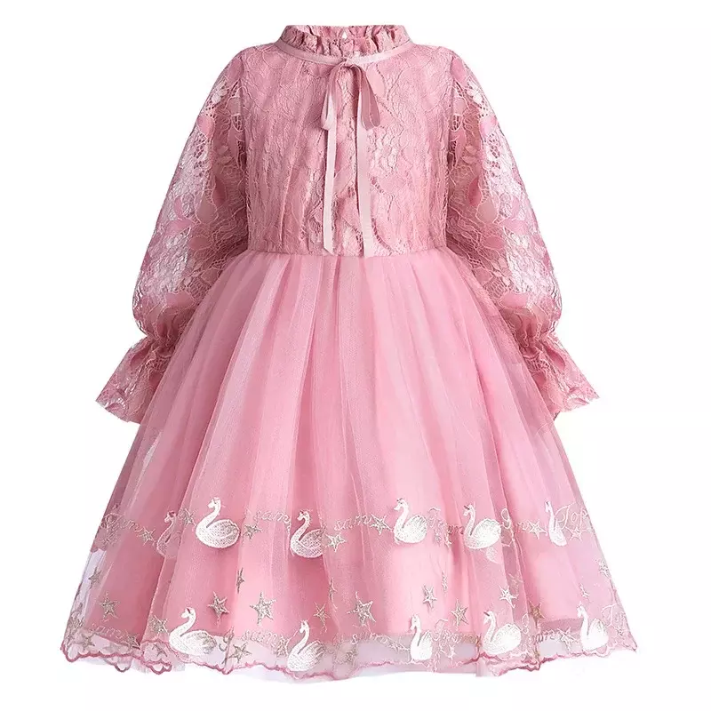 Vestito da ragazza vestito da principessa 2023 nuovo autunno vestito da bambina vestito per bambini vestito da donna tesoro per bambini autunno