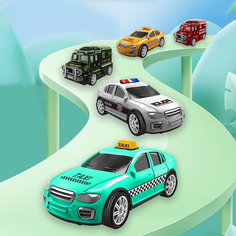 Inertial Pull Back City Toy Car, Veículos Brinquedos para Pré-escolares, Goody Bag, Enchimentos, Presente Festivo, Recompensa Interação