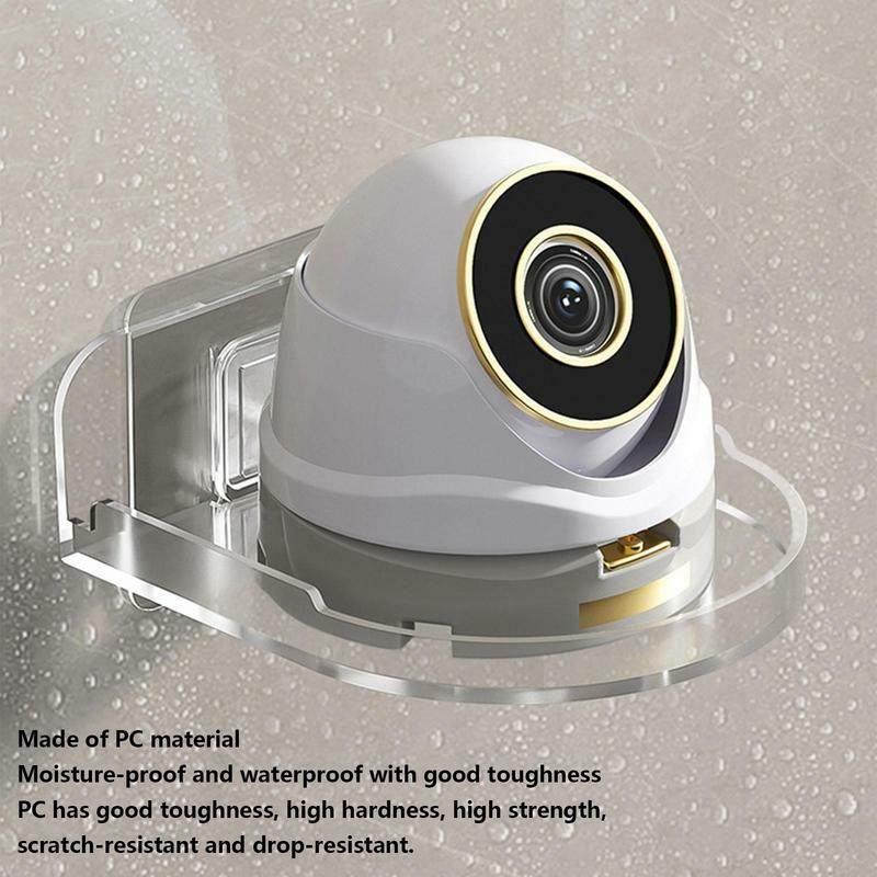 Support de caméra de surveillance de sécurité sans poinçon, support mural sans lueur, support rapide pour la maison, fixateur auto-adhésif sans perceuse