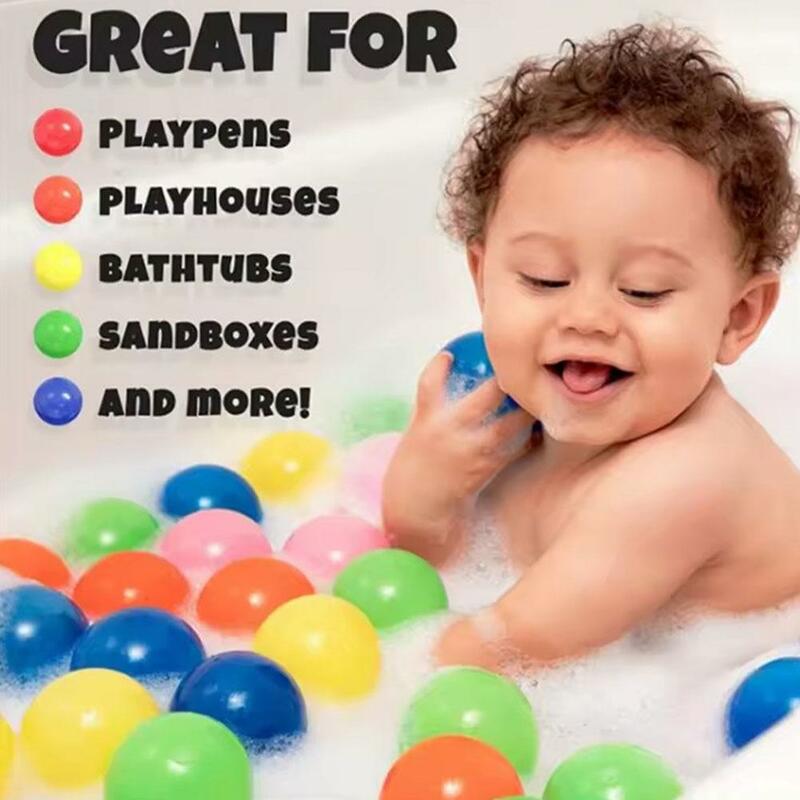 子供のためのストレスエアボール、アウトドアスポーツ、環境にやさしい、水プール、海の波、子供のための面白いおもちゃ、5.5cm、50個、100個