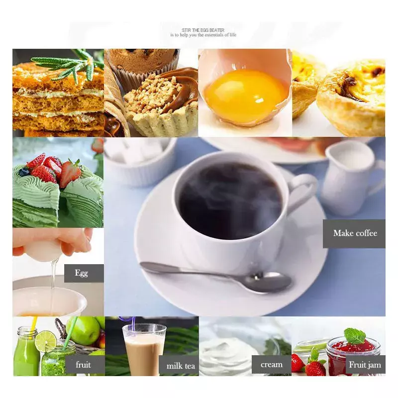 Alat pengocok susu elektrik, alat dapur genggam Mini, pembuat kopi, pengocok telur untuk pengaduk Cappuccino, Blender portabel