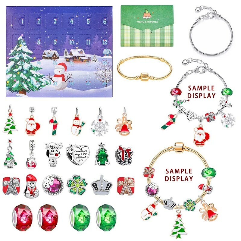 Набор для самостоятельного творчества, браслеты с бусинами для девочек, браслеты, подвески, ювелирные изделия, аксессуары, рождественский подарок, детская игрушка для детей, ожерелье