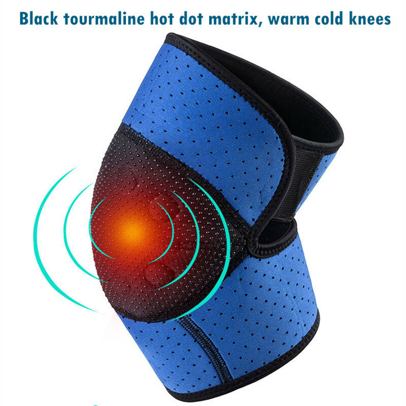 1 Pair Self Heating Tourmaline Knee Pads Support 8 Magnetic Therapy Kneepad Pain Relief Arthritis Knee Patella Massage Sleeves