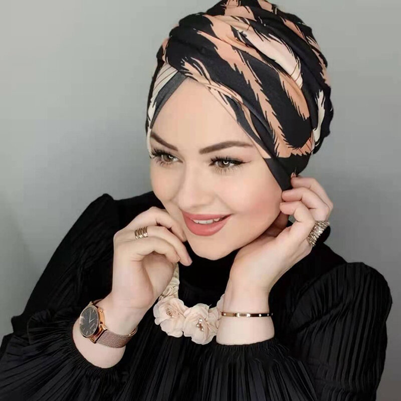Berretto Hijab modale islamico Abaya Hijab per donna Abaya Jersey sciarpa di seta abito musulmano donna turbanti turbante di seta testa Undercap