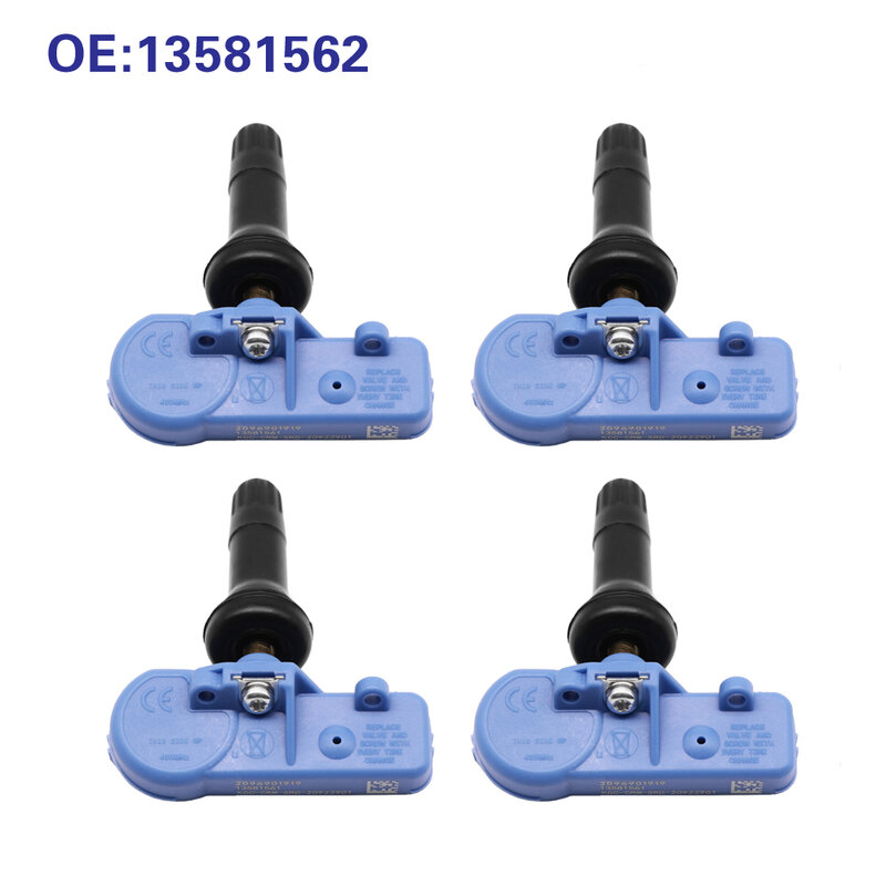 4 Stuks Tpms-Sensor 13581562 Bandenspanningscontrolesysteem Voor 2013-2014 Opel Corsa D Vauxhall Corsa 433Mhz Tmps