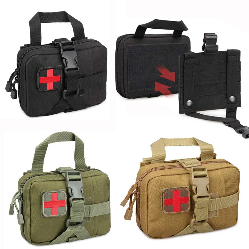 Bolsa EMT táctica mejorada, kit médico Rip Away Molle, Kit de primeros auxilios IFAK Tear-Away, bolsa de supervivencia para senderismo al aire libre