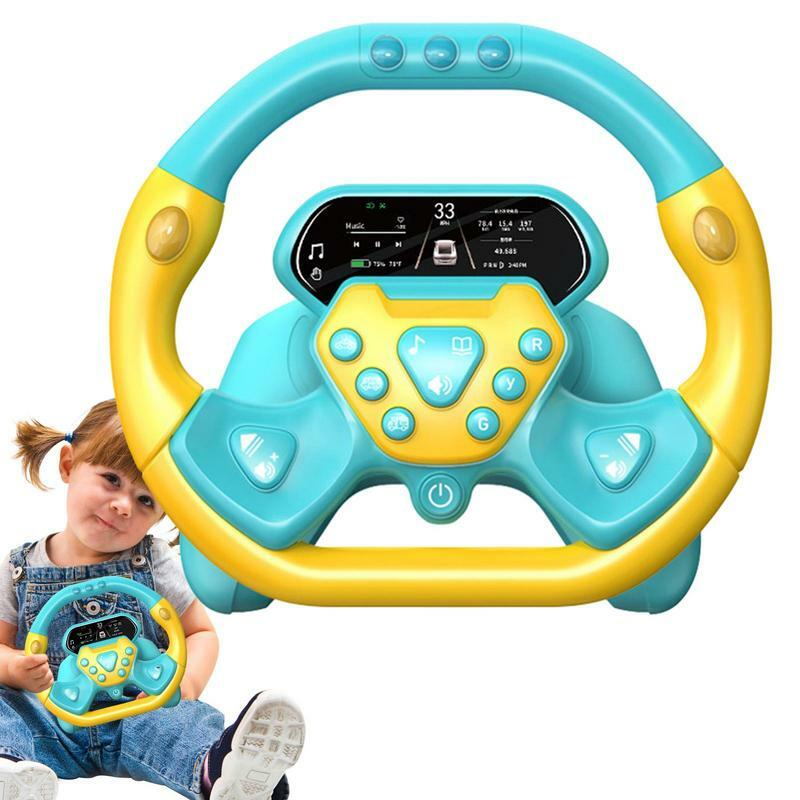 Juguete de volante de simulación eléctrica con luz y sonido, juguete educativo, juguetes vocales para niños pequeños, regalo
