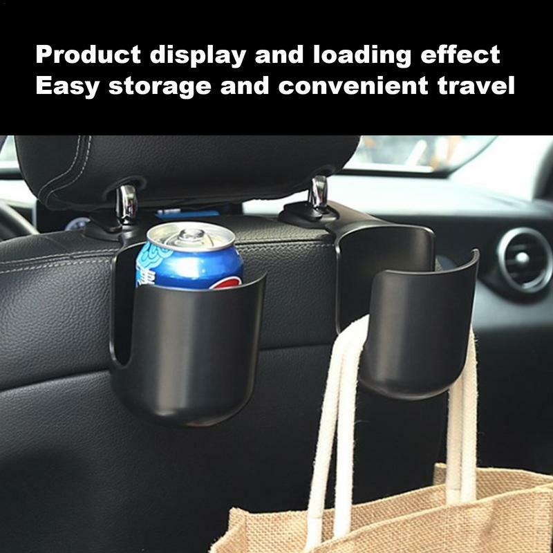 Portavasos para asiento trasero de coche, soporte para bebidas, organizador multifuncional para Interior de coche, fácil de colgar
