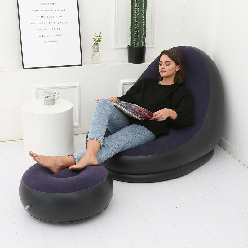 Lazy Sitzsack Sofas Abdeckung Stuhl kein Füllstoff Liege Sitz Sitzsack Puff Couch Tatami Wohnzimmer hohe Qualität aufblasbares Bett