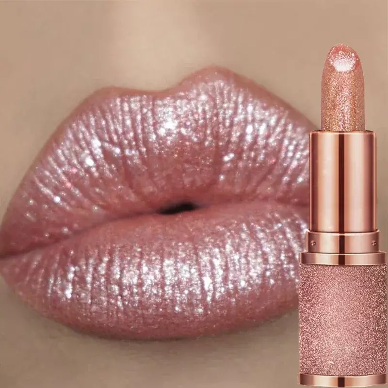 Temperatur Farbwechsel Glitter Lippenstift Wasserdicht Lang Anhaltende Feuchtigkeitsspendende Samt Matte Lip Tint Rot Rosa Sexy Lippen Make-Up