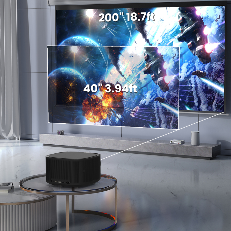 4k 1080p Laser 320 Lumen Ansi mit Lautsprechern Mobile HD Auto Fokussierung LED LCD tragbaren Handy-Projektor