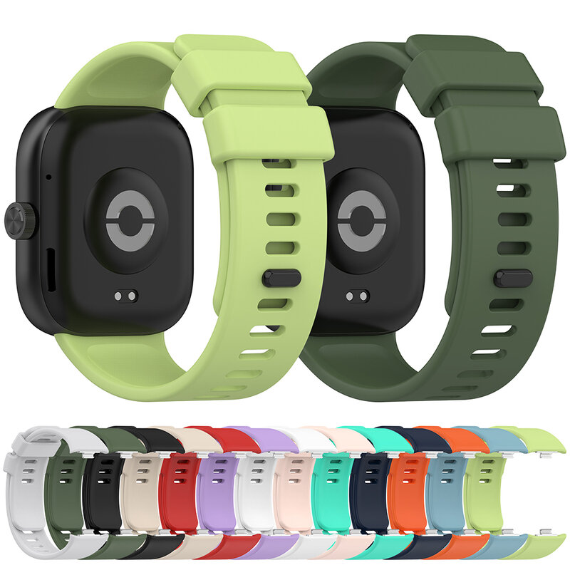 Tali silikon untuk jam tangan Redmi 4, tali silikon pengganti Correa untuk Xiaomi Mi Band 8 Pro jam tangan 4 Aksesori Gelang