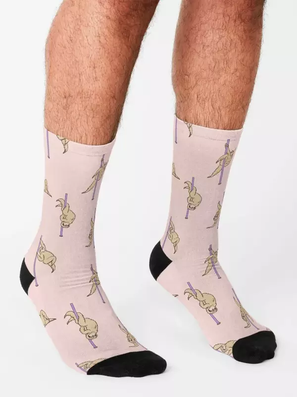 Sloths Pole Dancing Club Socks cute Hiking boots kawaii Socks Female Men's