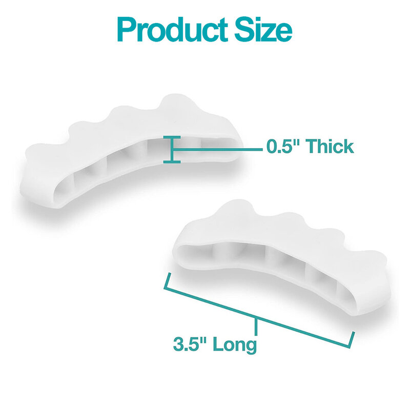 1 Paar Silikon-Zehen abstands halter für die richtige Ausrichtung von Zehen-, Bunion-und Hammer-Zehen-Glätte isen für Lauf-und Yoga-Übungen