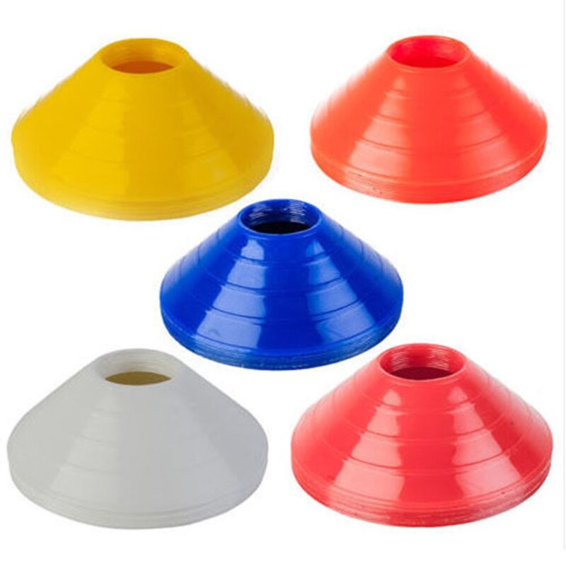 10Pcs 19cm Football Training Sports Saucer Cones Marker Discs Soccer Entertainment Sports Accessories