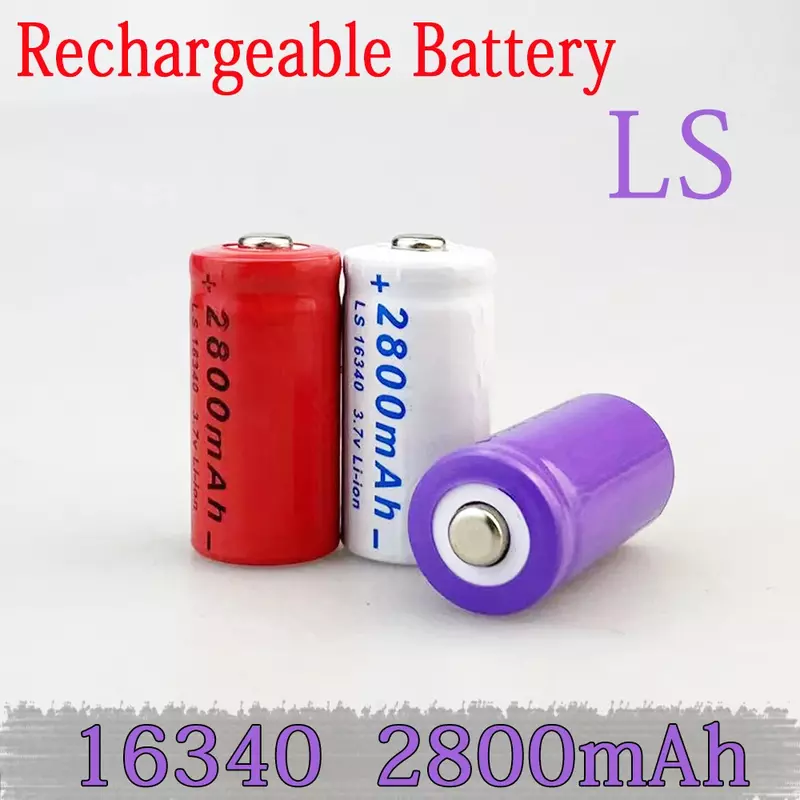 AIMJIN-Batterie lithium-ion aste pour caméra de sécurité, chargeur L70 Plus, CR123A RCR 2024 ICR 123 16340 mAh 2800 V, 3.7