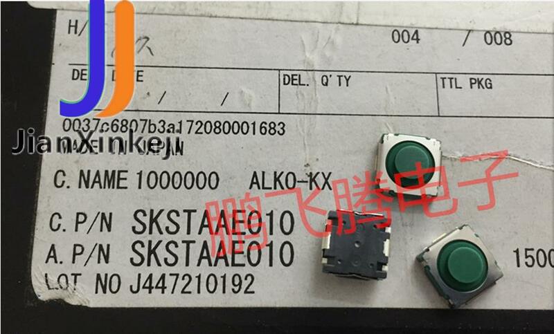 6 pçs original novo em estoque skstaae010 tact switch 8.58.54 sílica gel silencioso botão do carro mudo