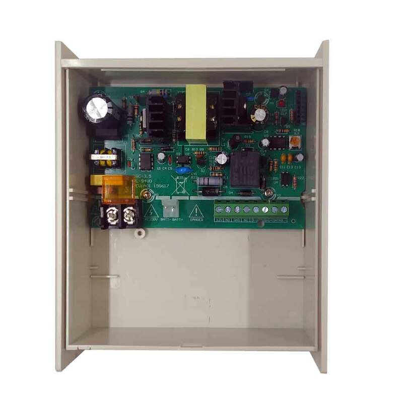 Akses catu daya 100 ~ 220V Input DC 12V 5A Output catu daya mendukung baterai cadangan dan saklar jarak jauh