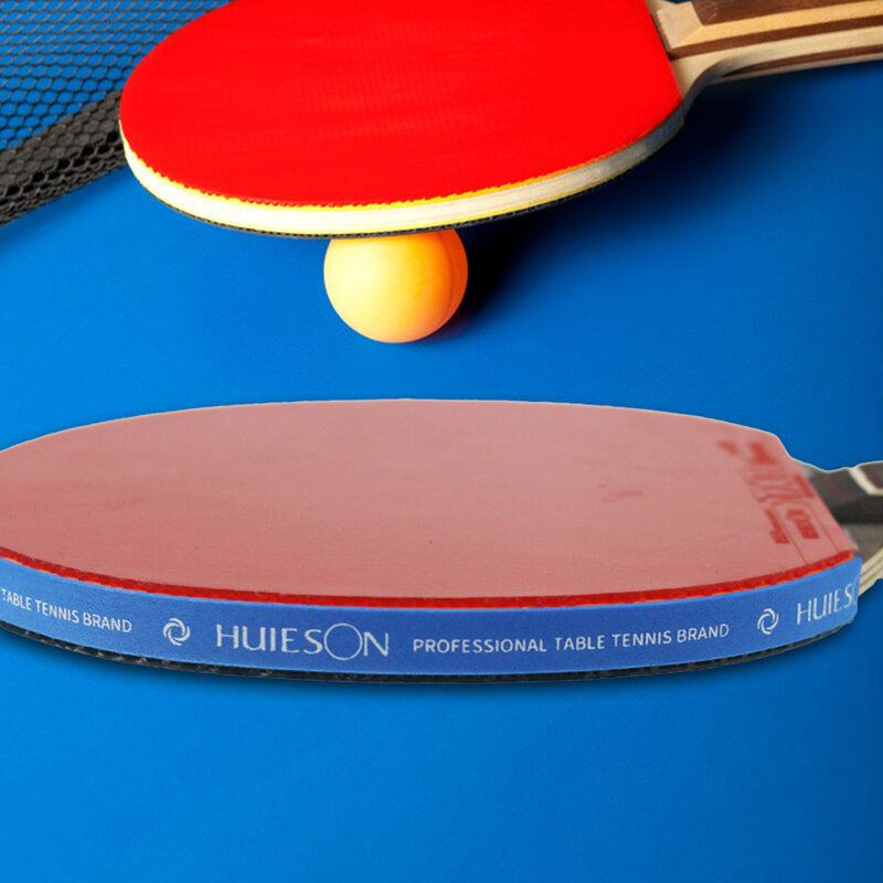 Tischtennis Rand Band Schwamm Ping-Pong Schläger Bat Seite Schützen Bänder Ersatz (Rot/Schwarz/Blau)