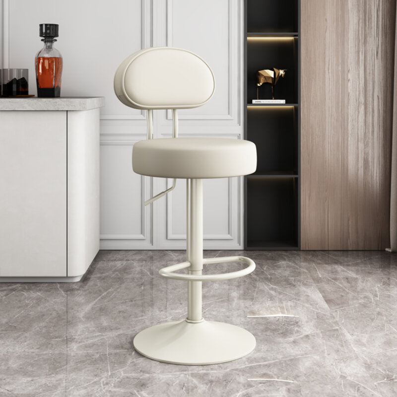 Simples Nordic Swivel Support Bar Chair, alta qualidade, banquetas confortáveis minimalistas, Barra Salon Furniture