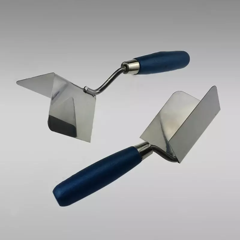 Outil d'angle pour cloisons sèches, couteau d'angle extérieur et intérieur, truelle d'angle en acier inoxydable, plaque de plâtre pouvez-vous prock, 8x6cm