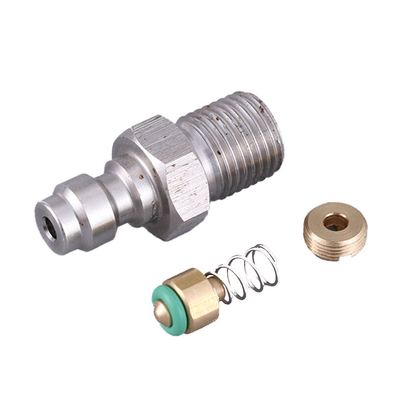 Isi ulang udara Paintball PCP, Stainless Steel pneumatik Coupler Cepat 8MM M10x1 Male Plug Adapter fitting Coupling 1/8NPT 1/8BSPP