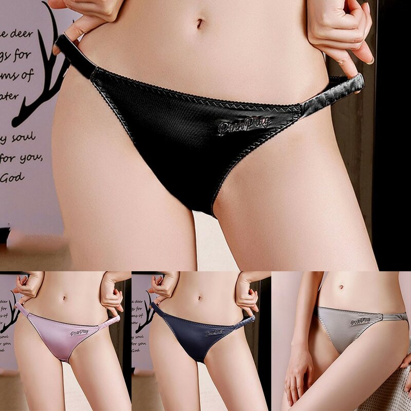 Sexy Women Panties Ladies Lingerie Low-Rise Seductive Underwear Breathable Knickers Slim Fit Briefs Elastic Waist Underpants