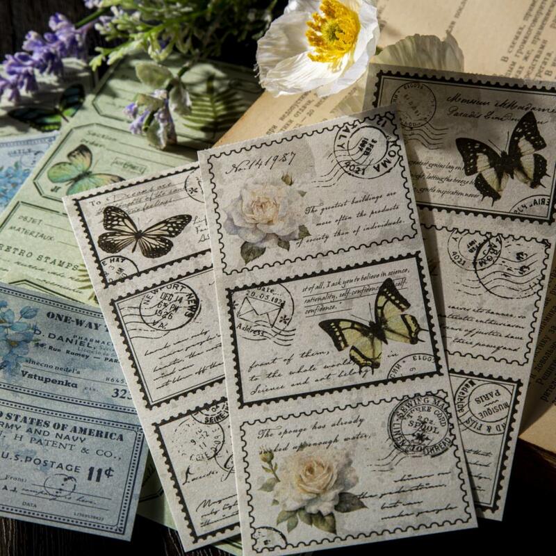 30pcs/lot Memo Pads Material PaperButterfly Notes  Journal Scrapbooking paper Background Decoration stationery