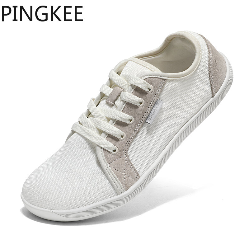 PINGKEE oferują trampki męskie męskie buty z palcami Unisex szerokie noski buty z zerowym upadkiem minimalistyczne trampki wygodne stopy dla mężczyzn