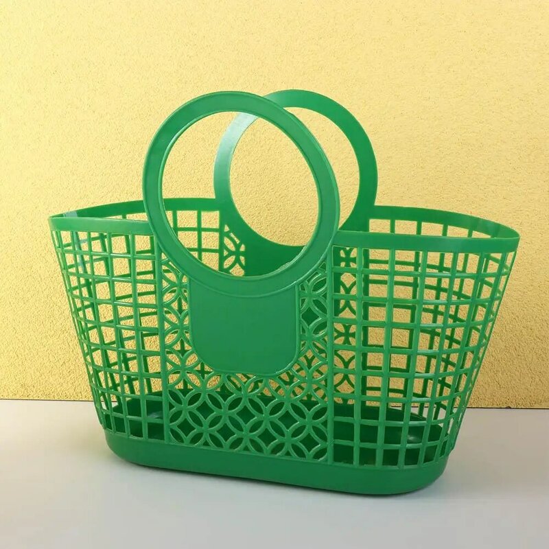 Durable Portable Hand-Held Hollow Practical Toy Organizer Storage Basket Basket Kitchen Bathroom Accessories