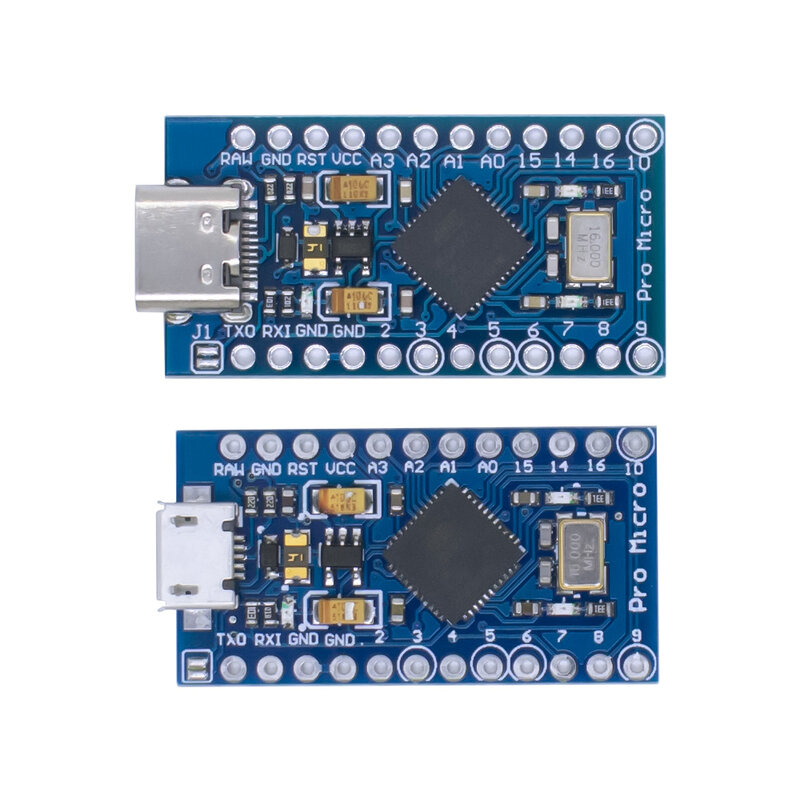 Pro Micro ATmega32U4 5V 16MHz Original Chip Replace ATmega328 For Arduino Pro Mini With 2 Row Pin Header For Leonardo UNO R3