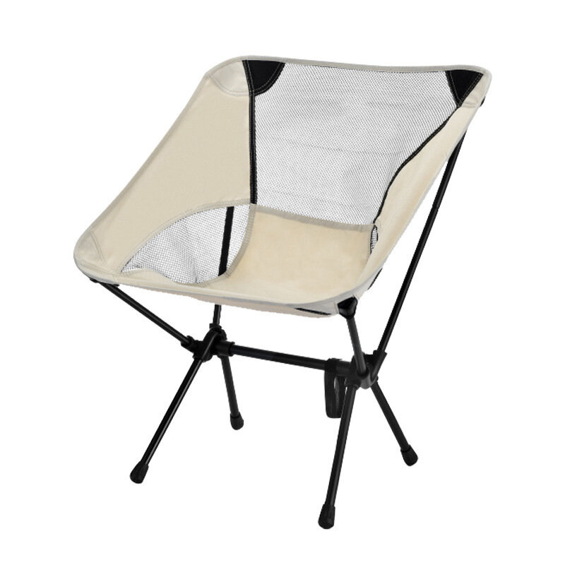 Silla plegable para acampar al aire libre, respaldo portátil, pesca, silla de director Moon