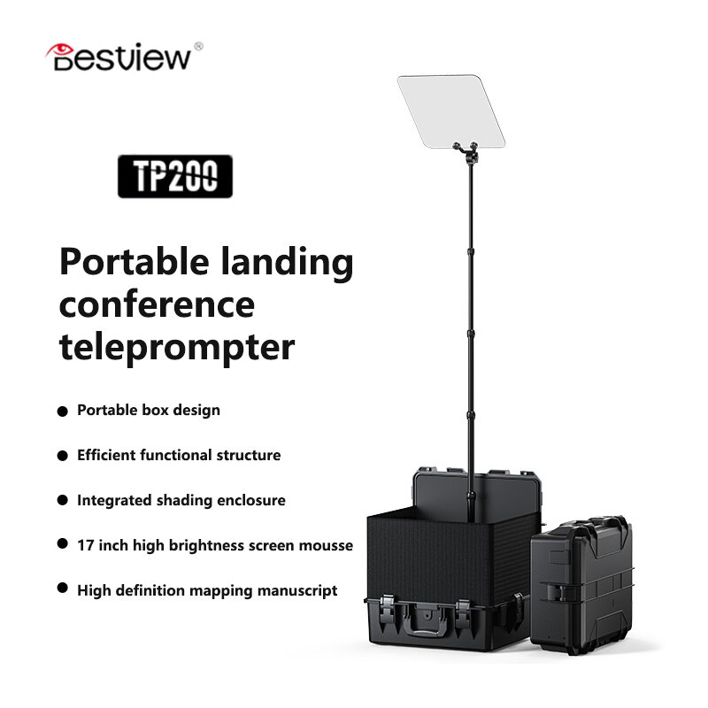 Bestview TP200 Big Screen Prompter 17Inch 1000Nits Professional Teleprompter for Dslr Ipad Smartphone Video Prompter