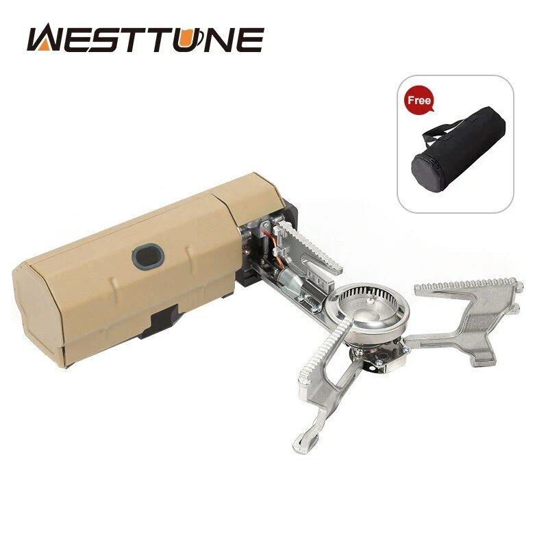 WESTTUNE Camping Gas Stove 2670W Portable Folding Cassette Gas Burner Outdoor Picnic Travel Cooking Grill Cooker Heating System