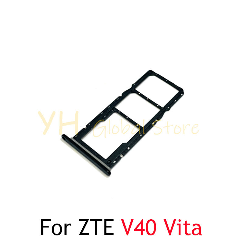 Soporte de bandeja para ranura de tarjeta Sim ZTE Blade V30 V40 V50 Vita, piezas de reparación de tarjeta Sim