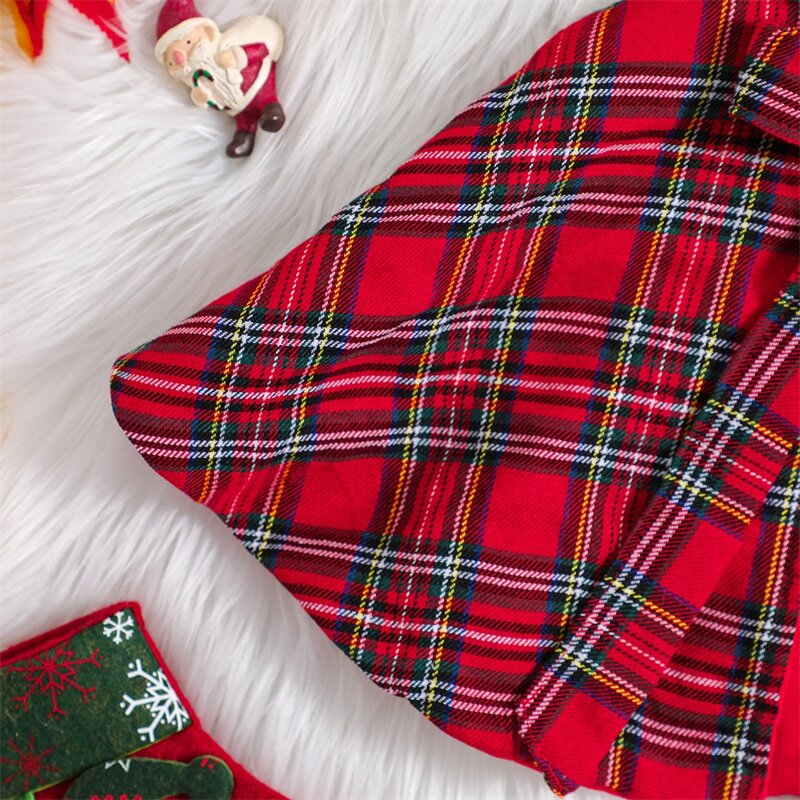 Capa de Navidad para niño pequeño, Poncho con capucha para niña a cuadros, disfraz de Cosplay, juego de rol