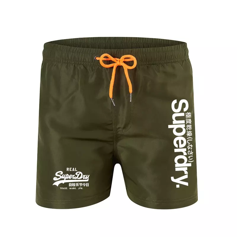 Men's Breathable Swimsuit Shorts, Sexy Swim Trunks, Low-rise Casual Board Shorts, Surf Volleyball Drawstring Boxers Summer S-4XL