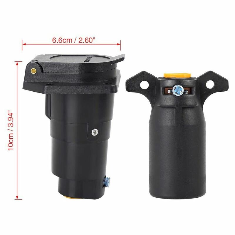 Accessories Connector Socket Trailer Parts Towbar Trailer Truck Aluminium Alloy Towing Plug Wiring Heavy Duty Electric Trailer