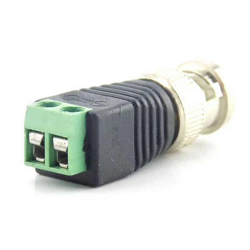 1/4/10 szt. Złącze DC BNC męskie wtyczka monitorująca akcesoria Adapter systemu bezpieczeństwa wideo Balun Coax CAT5 dla kamera telewizji przemysłowej